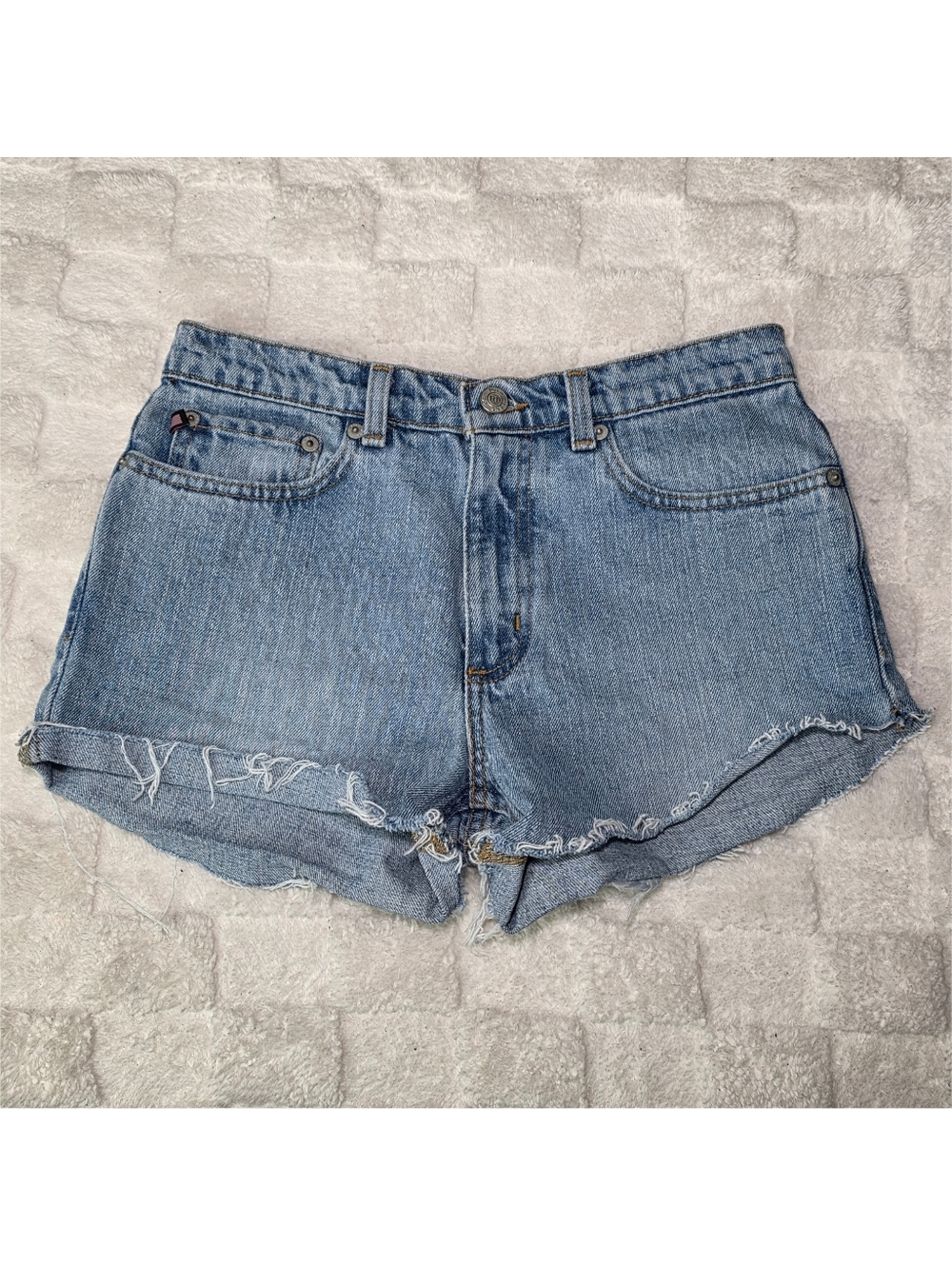 Ralph Lauren Vintage Mid Rise Jean Shorts Light Wash Size 4 EVC